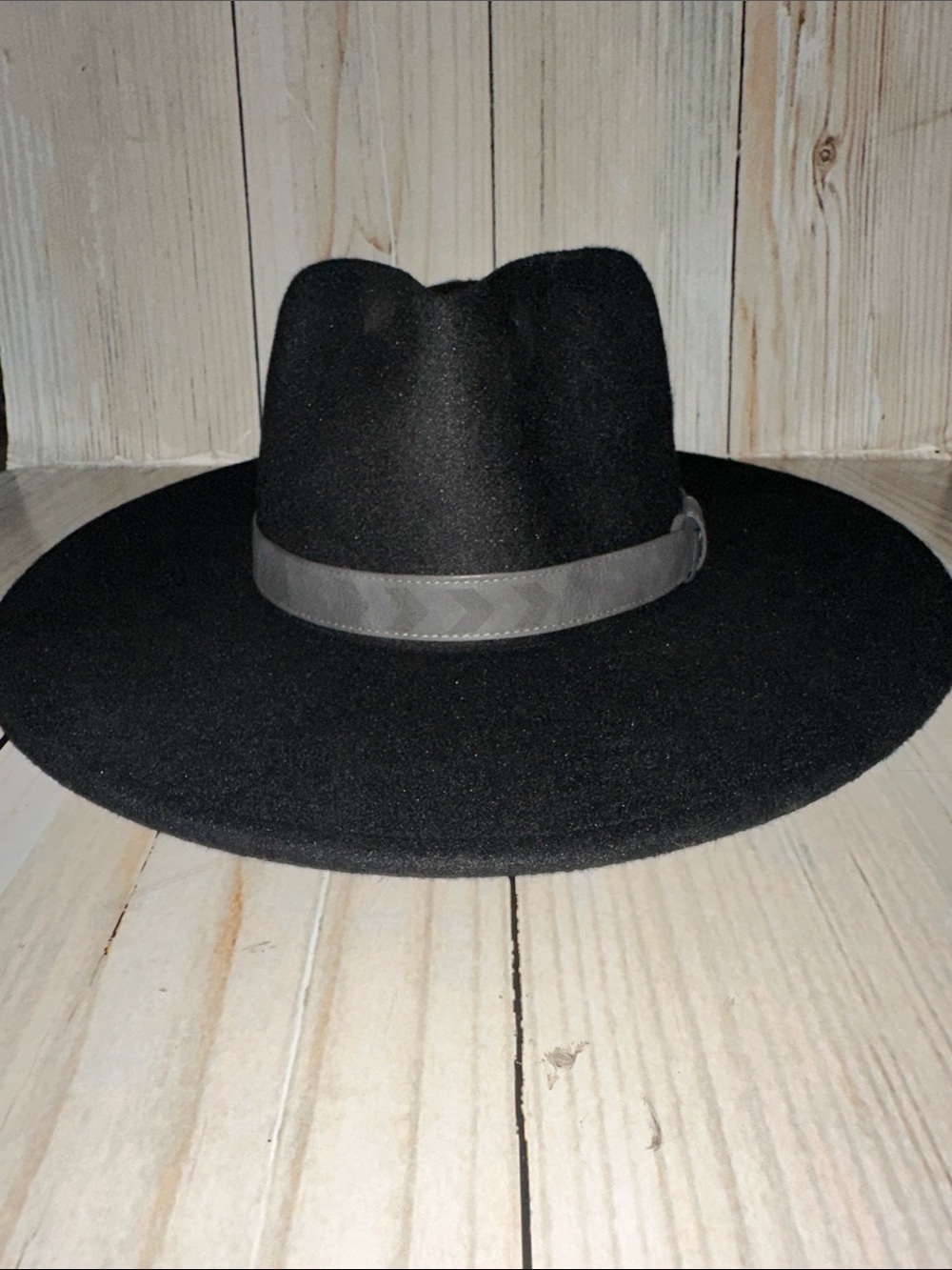 Frye Black Wide-Brim Felt Hat
